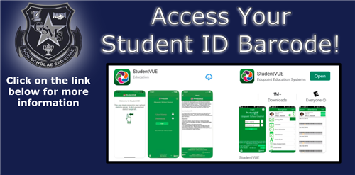 StudentVUE App Student ID Barcode Information Image 